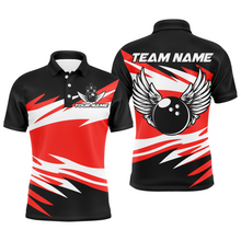 Load image into Gallery viewer, Camo Angel Wings Polo Bowling Shirts for Men Bowling Team Jersey Multicolor QZT470