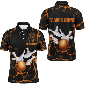 Personalized 3D Men's Bowling Team Jersey Bowling Shirt American Bowling Polo Shirt QZT33