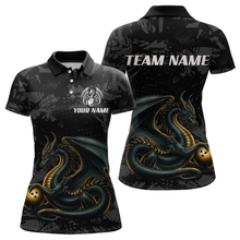 Load image into Gallery viewer, Dragon Bowling Team Shirt Custom Dragon Bowling Jersey Polo Bowling Performance QZT640