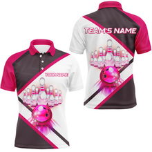 Load image into Gallery viewer, Custom Bowling Shirt for Men, Personalized Bowling Jersey, Men&#39;s Bowling Polo Shirt QZT41