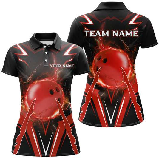 Personalized Bowling Team Shirts for Women Polo Bowling Shirt Multicolor QZT455