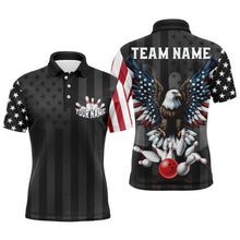 Load image into Gallery viewer, Eagle Bowling Polo Shirt Custom Bowling Jersey for Men Bowling Team League QZT51