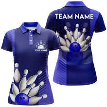 Load image into Gallery viewer, Personalized Bowling Shirt for Women Custom Bowling Jersey Bowling Team Polo Shirt QZT110