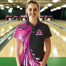 Load image into Gallery viewer, Personalized Pink Bowling Team Jersey For Men &amp; Women Custom Bowling Polo Shirt BDT457