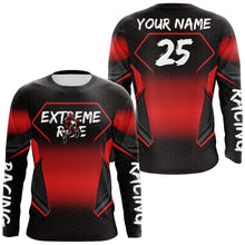Load image into Gallery viewer, Custom Motocross Jersey Kid Men Women Upf30+ Red Dirt Bike Shirt MX Off-Road Rider Motorcycle PDT670