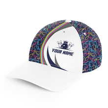 Load image into Gallery viewer, Custom Bowling Hat Custom Name Bowling Cap for Team Bowler Gifts BDT436