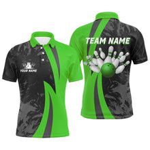 Load image into Gallery viewer, Custom Bowling Shirt Men Women Green Camo Bowling Team Jersey Polo Bowling Shirts Unisex BDT592