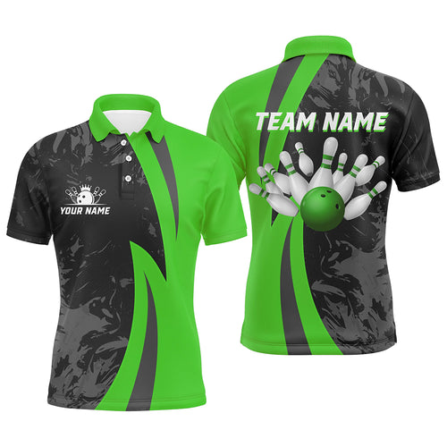 Custom Bowling Shirt Men Women Green Camo Bowling Team Jersey Polo Bowling Shirts Unisex BDT592