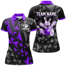 Load image into Gallery viewer, Custom Polo Shirts For Men And Women Purple Bowling Team League Jersey Bowler BDT500