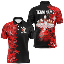 Load image into Gallery viewer, Red Butterfly Bowling Polo Shirts For Men Women Custom Bowling Jersey Team BDT505