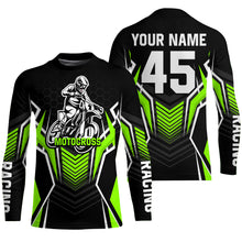 Load image into Gallery viewer, Green Motocross Jersey Men Women Kid Upf30+ Custom Dirt Bike Shirt Off-Road Jersey Boys Girls PDT668