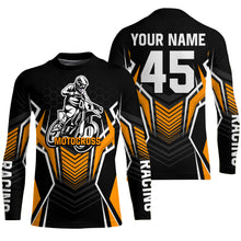 Load image into Gallery viewer, Orange Motocross Jersey Men Women Kid Upf30+ Custom Dirt Bike Shirt Off-Road Jersey Boys Girls PDT668