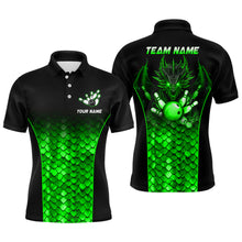 Load image into Gallery viewer, Custom Green Dragon Bowling Polo Shirts For Men And Women Bowling Team Jersey BDT508