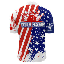 Load image into Gallery viewer, Personalized Bowling Jersey For Men American Bowling Shirt Team Custom Bowling Quarter-Zip Shirt BDT307