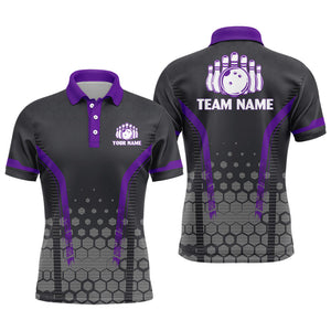 Personalized Bowling Polo Shirts Men Custom Bowling Jersey Team Bowlers BDT269