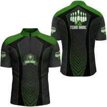 Load image into Gallery viewer, Bowling Quarter-Zip Shirt For Men Custom Name Bowling Jersey Bowling Team Shirt BDT266