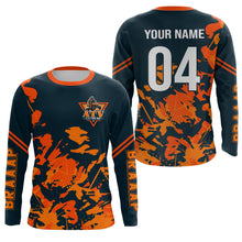 Load image into Gallery viewer, Custom ATV Motocross Jersey Kid Men Women UPF30+ Orange Quad Bike Shirt Off-Road PDT844