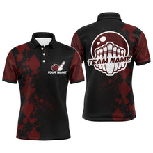 Load image into Gallery viewer, Custom Bowling Shirts For Men Bowling Team League Jersey Bowling Polo Shirts BDT216
