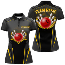 Load image into Gallery viewer, Personalized Bowling Jersey For Women Bowling Team League Shirts Custom Bowling Polo Shirt BDT378