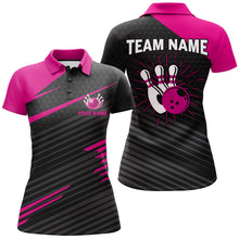 Load image into Gallery viewer, Personalized Bowling Jersey Women Custom Bowling Shirt Team League Bowling Polo Shirts BDT343