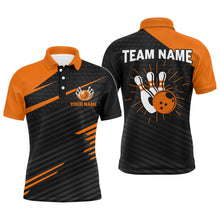 Load image into Gallery viewer, Personalized Bowling Jersey Men Custom Bowling Shirt Team League Bowling Polo Shirts BDT343