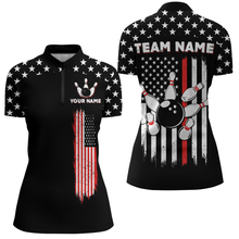 Load image into Gallery viewer, Custom American Bowling Quarter-Zip Shirts For Men Women Bowling Team Jersey Patriotic BDT497