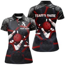 Load image into Gallery viewer, Custom Bowling Polo Shirt For Women Camo Bowling Jersey Bowling Team League Shirts BDT197