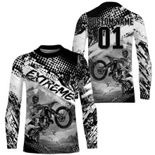 Load image into Gallery viewer, Custom Grey Dirt Bike Jersey UPF30+ Women Kid Men Motocross Off-Road Jersey Extreme MX Shirt PDT662