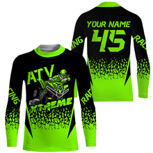 Load image into Gallery viewer, Personalized Green ATV Motocross Jersey UPF30+ Quad Bike Shirt Adult Kid Off-Road ATV MX Racing PDT732