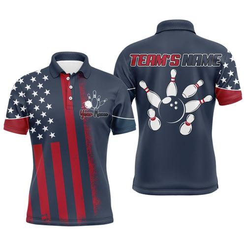 Custom Bowling Polo Shirt Men American Bowling Jersey Team Bowler Short Sleeve BDT272