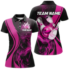 Load image into Gallery viewer, Pink Bowling Shirt Personalized Men &amp; Women Bowling Team Jersey Bowling Polo Shirts BDT570