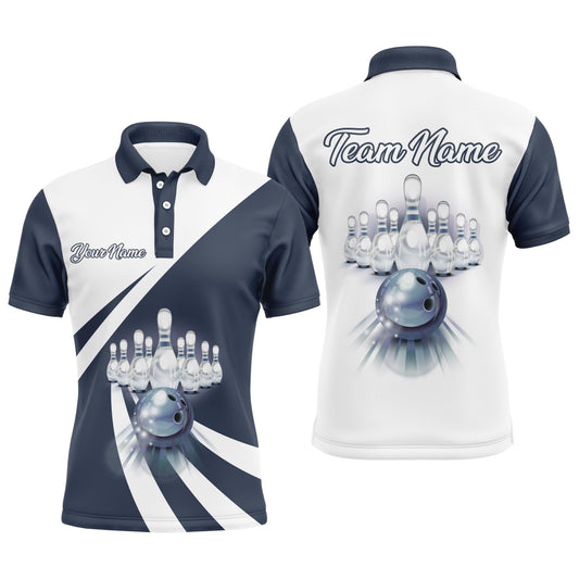 Personalized Bowling Shirt Men and Women 3D Bowling Team Jersey Bowling Polo & Quarter-Zip Shirts BDT421