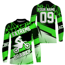 Load image into Gallery viewer, Personalized Motocross Jersey UPF30+ Kid Adult Dirt Bike Long Sleeves Extreme Racing Motorcycle NMS1125