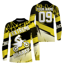 Load image into Gallery viewer, Personalized Motocross Jersey UPF30+ Kid Adult Dirt Bike Long Sleeves Extreme Racing Motorcycle NMS1125