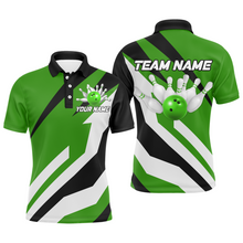 Load image into Gallery viewer, Green Bowling Polo Shirts Unisex Custom Bowling Jersey for Men &amp; Women Bowling Team League BDT553