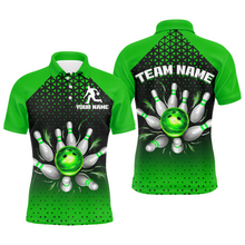 Load image into Gallery viewer, Custom Bowling Polo Shirts for Men And Women Green Bowling Team Jerseys Unisex BDT476