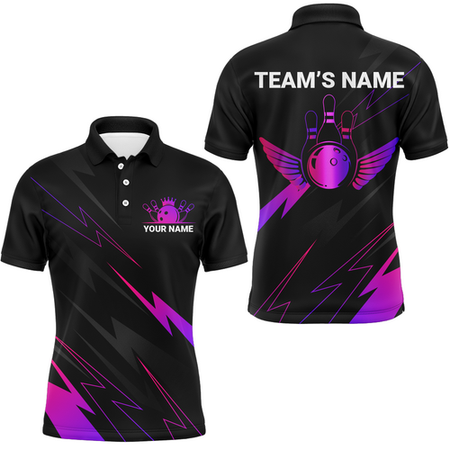 Custom Bowling Polo Shirt For Men Bowling Jersey Team League Bowling Shirts Couple BDT344