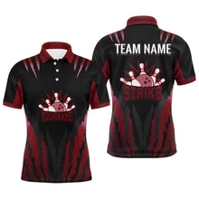 Load image into Gallery viewer, Strike Bowling Jersey For Men Personalized Bowling Shirt Team Bowling Polo Shirt BDT286