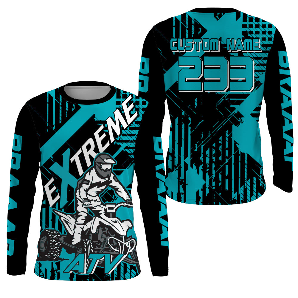 Kid Women Men ATV Motocross Jersey UPF30+ Custom Quad Bike Shirt Extreme Off-Road PDT842