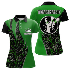 Personalized Bowling Shirts Women Bowling Team Jersey Custom Bowling Polo Shirt BDT390