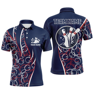 Personalized Bowling Shirts For Men Bowling Team Jersey Custom Bowling Polo Shirt BDT390