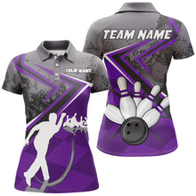 Load image into Gallery viewer, Custom Bowling Jersey For Women Bowling Polo Shirt Team Bowling Short Sleeve BDT270