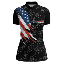 Load image into Gallery viewer, American Bowling Shirts Women Custom Bowling Quarter-Zip Shirt Team League Bowling Jerseys BDT348