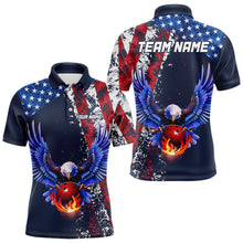 Load image into Gallery viewer, Custom US Flag Eagle Bowling Shirts American Bowling Jersey Men Women Patriotic MBL74
