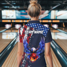 Load image into Gallery viewer, Custom US Flag Eagle Bowling Shirts American Bowling Jersey Men Women Patriotic MBL74