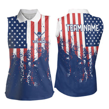 Load image into Gallery viewer, Custom Patriotic Golf Polo Shirts for Men Women Team Golf Shirts Personalized MMG48
