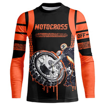 Load image into Gallery viewer, Orange Motocross Jersey Dirt Bike Off-Road Shirt UPF30+ Racing Motorcycle Long Sleeves XM25