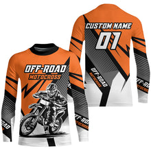 Load image into Gallery viewer, Orange Motocross Racing Off-road Jersey For Men Kid Dirt Bike Riding Shirt Women XM302