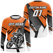 Load image into Gallery viewer, Orange Motocross Racing Off-road Jersey For Men Kid Dirt Bike Riding Shirt Women XM302