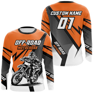 Orange Motocross Racing Off-road Jersey For Men Kid Dirt Bike Riding Shirt Women XM302